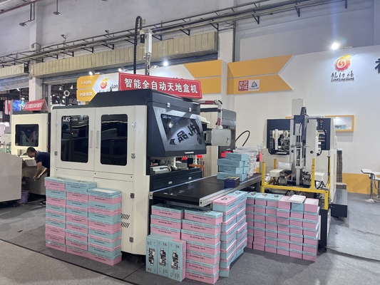 Máy làm hộp cứng tự động Tốc độ cao cho bao bì các tông Hộp thức ăn ngọt sô cô la